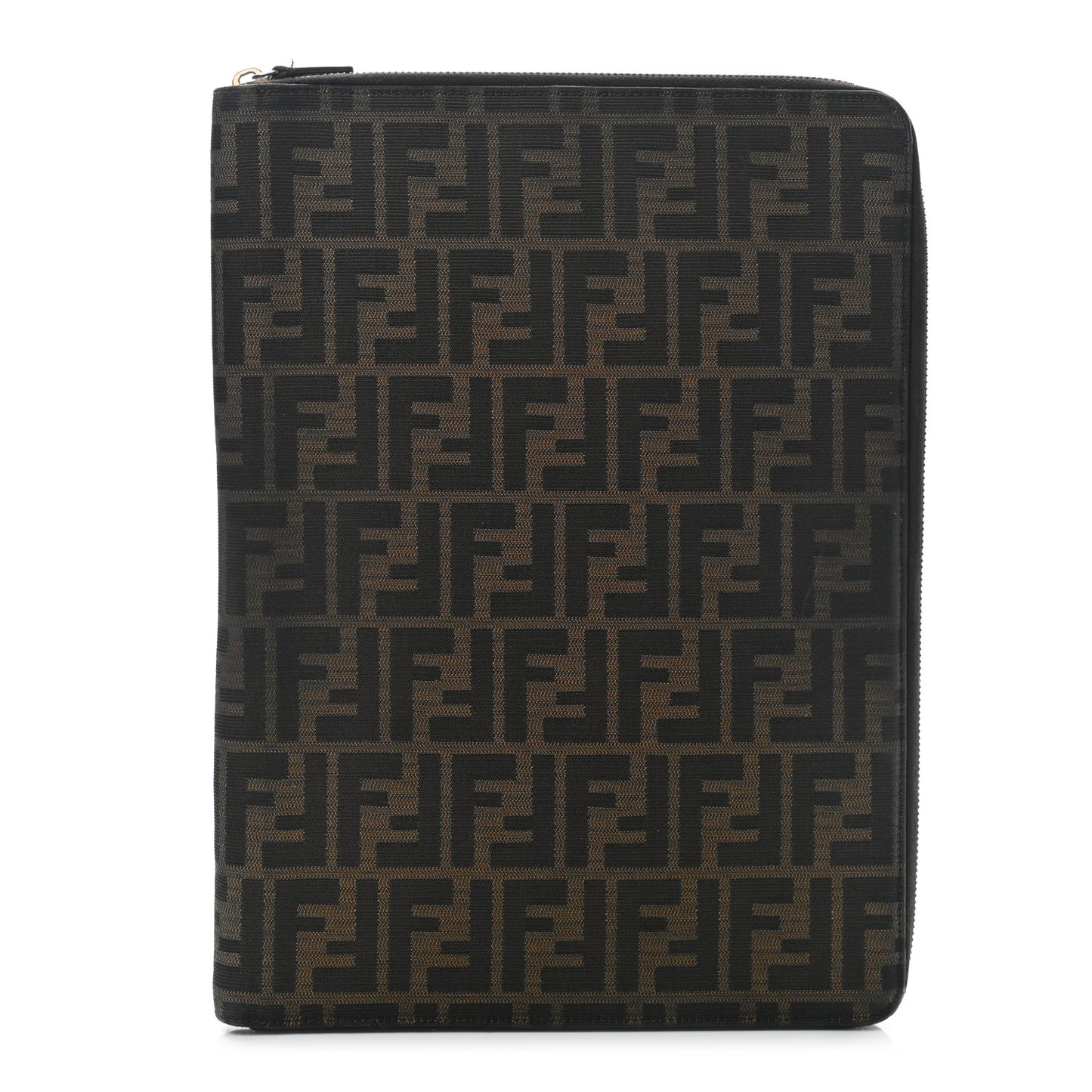 Zucca Zip Around Document Holder Tobacco