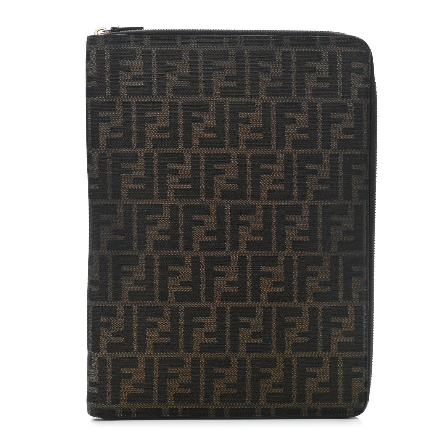 Fendi Zucca Zip Around Document Holder Tobacco 1 of 13