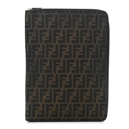 Fendi Zucca Zip Around Document Holder Tobacco 1 of 13