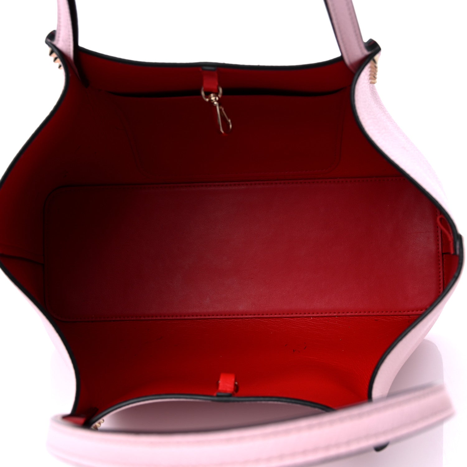 Christian Louboutin Calfskin Spiked Small Cabarock Shopper Tote Poupee 5 of 13