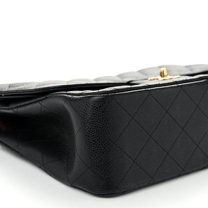 Chanel Caviar Quilted Jumbo Double Flap Black 9 of 10