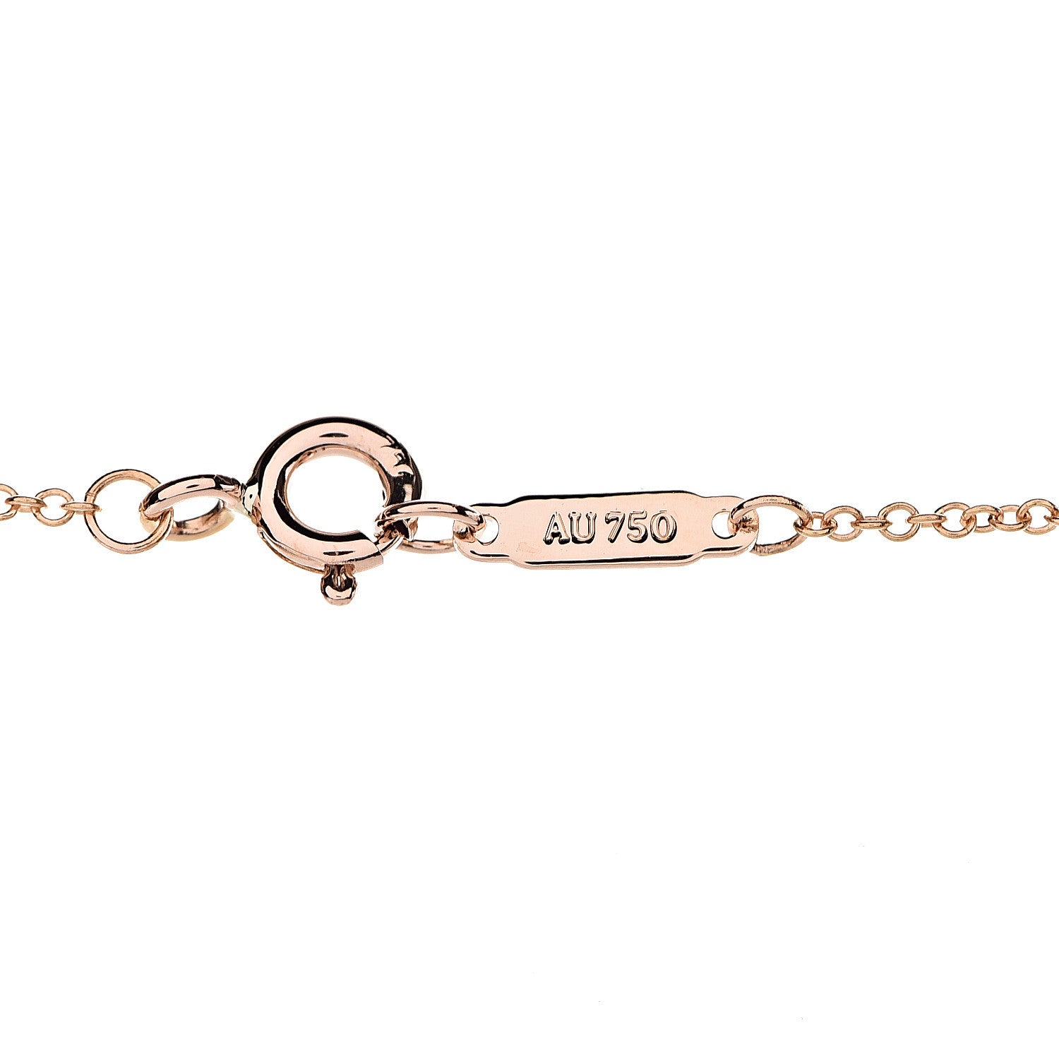 Tiffany 18K Rose Gold Diamond Multistone Filigree Heart Pendant Necklace 5 of 7