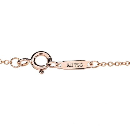 Tiffany 18K Rose Gold Diamond Multistone Filigree Heart Pendant Necklace 5 of 7