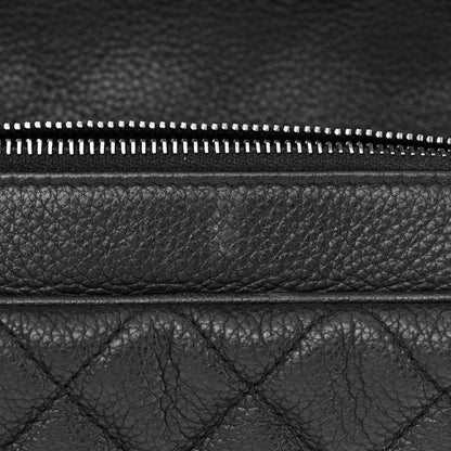 Chanel Grained Calfskin Quilted Medium Casual Rock Flap Black 11 of 13