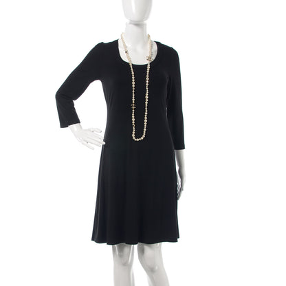 Chanel Resin Pearl Metal CC Long Necklace in Golden Pearly Beige 2 of 6