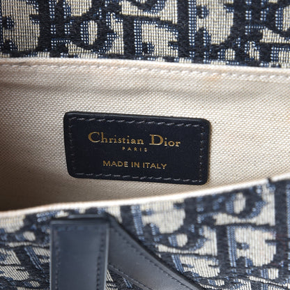 Christian Dior Oblique Mini Saddle Bag Blue 6 of 9