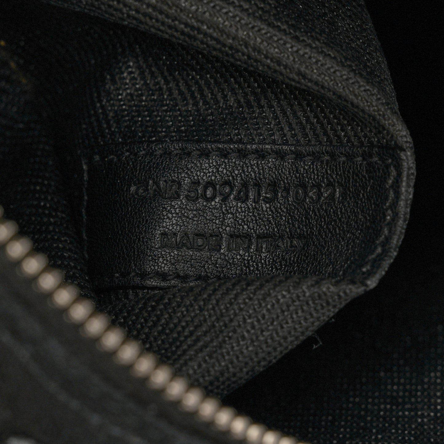 Linen Calfskin Rive Gauche Tote Black
