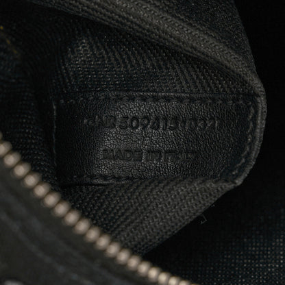 Saint Laurent Linen Calfskin Rive Gauche Tote Black 7 of 11