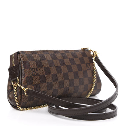 Louis Vuitton Damier Ebene Eva Clutch 3 of 9