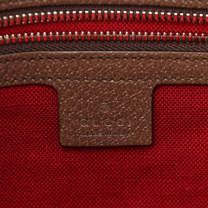 Gucci GG Supreme Monogram Textured Dollar Calfskin Medium Detail Tote Beige Ebony New Acero 6 of 10