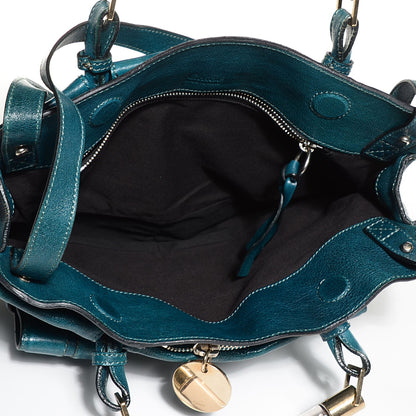 Chloe Sheepskin Saskia Satchel Aqua Fresh 5 of 10