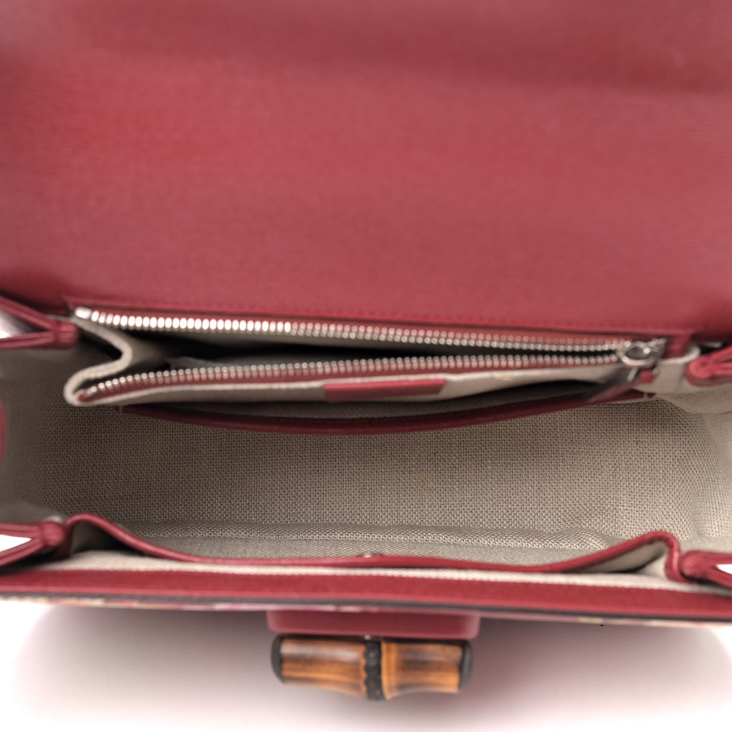Shangai Calfskin Blooms Print Small Classic Bamboo Top Handle Bag Romantic Ceries Multicolor