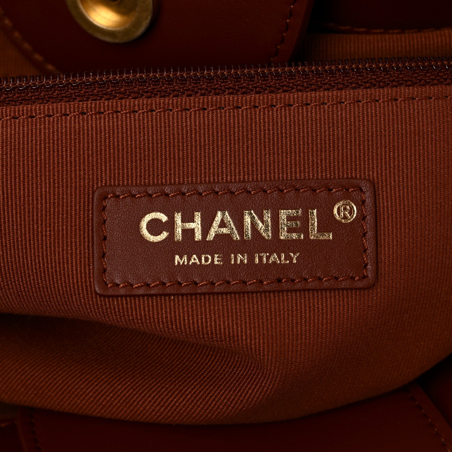 Chanel Calfskin Large Deauville Tote Brown 7 of 11