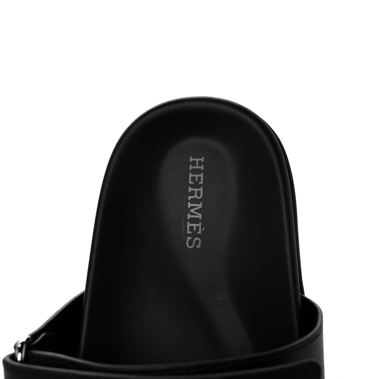 Calfskin Womens Chypre Sandals 37.5 Black