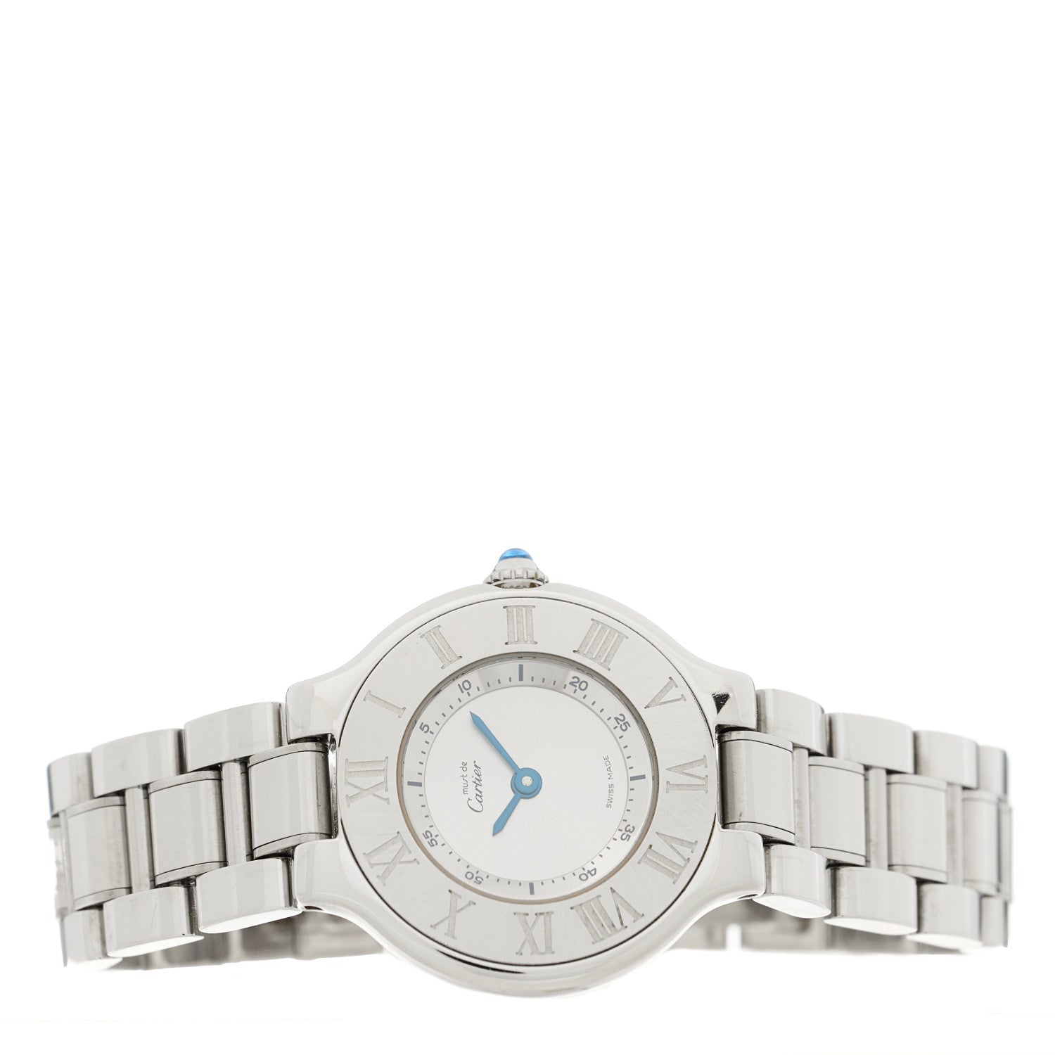 Cartier Stainless Steel 28mm Must De 21 Quartz Watch 2 of 4