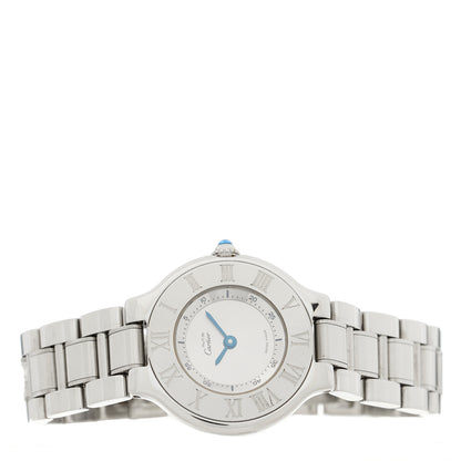 Cartier Stainless Steel 28mm Must De 21 Quartz Watch 2 of 4