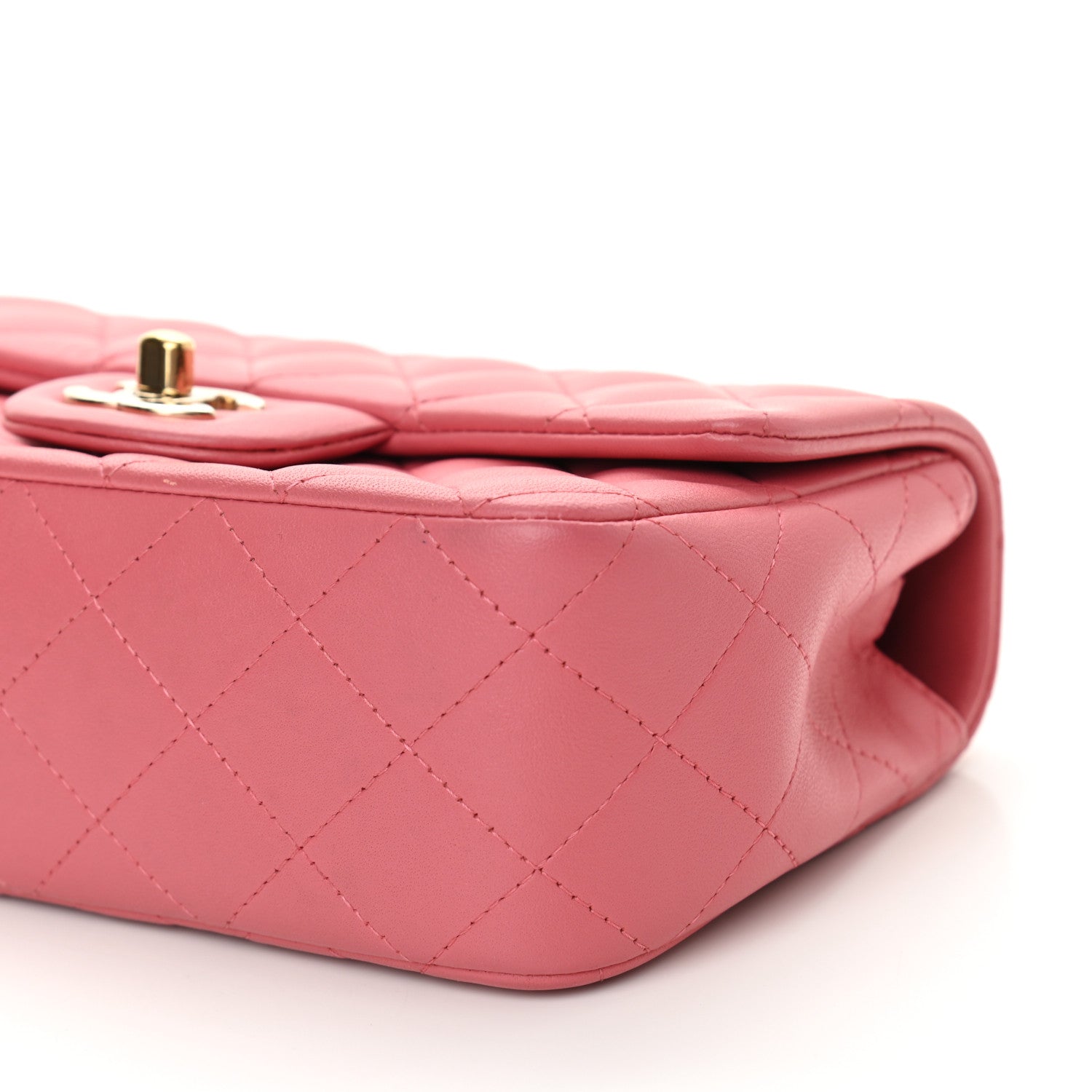 Chanel Lambskin Quilted Valentine Charms Mini Rectangular Flap Pink 10 of 11