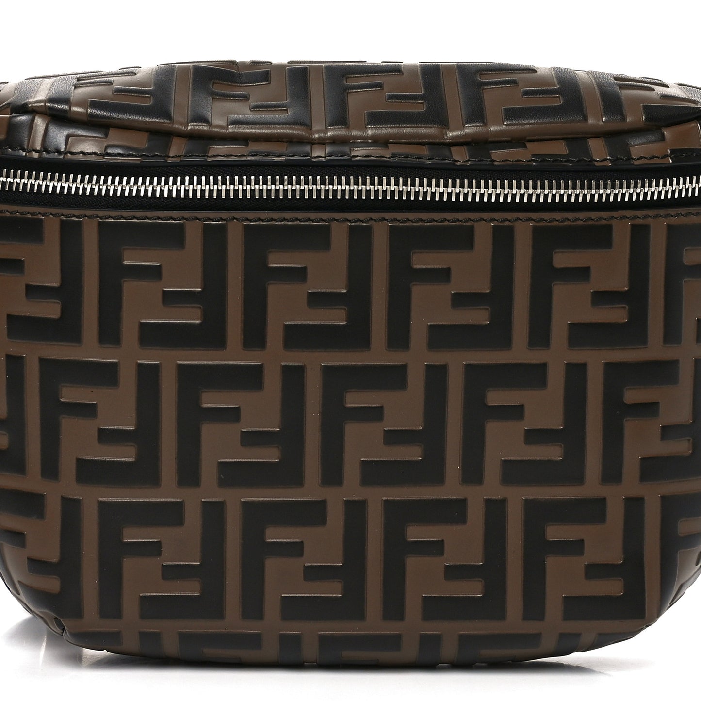 Vitello Century Bi-Color FF 1974 Embossed Belt Bag Maya Black