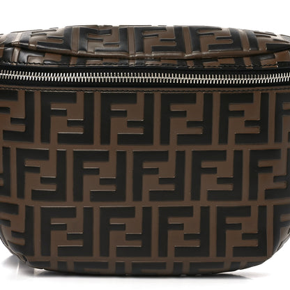 Fendi Vitello Century Bi-Color FF 1974 Embossed Belt Bag Maya Black 8 of 10