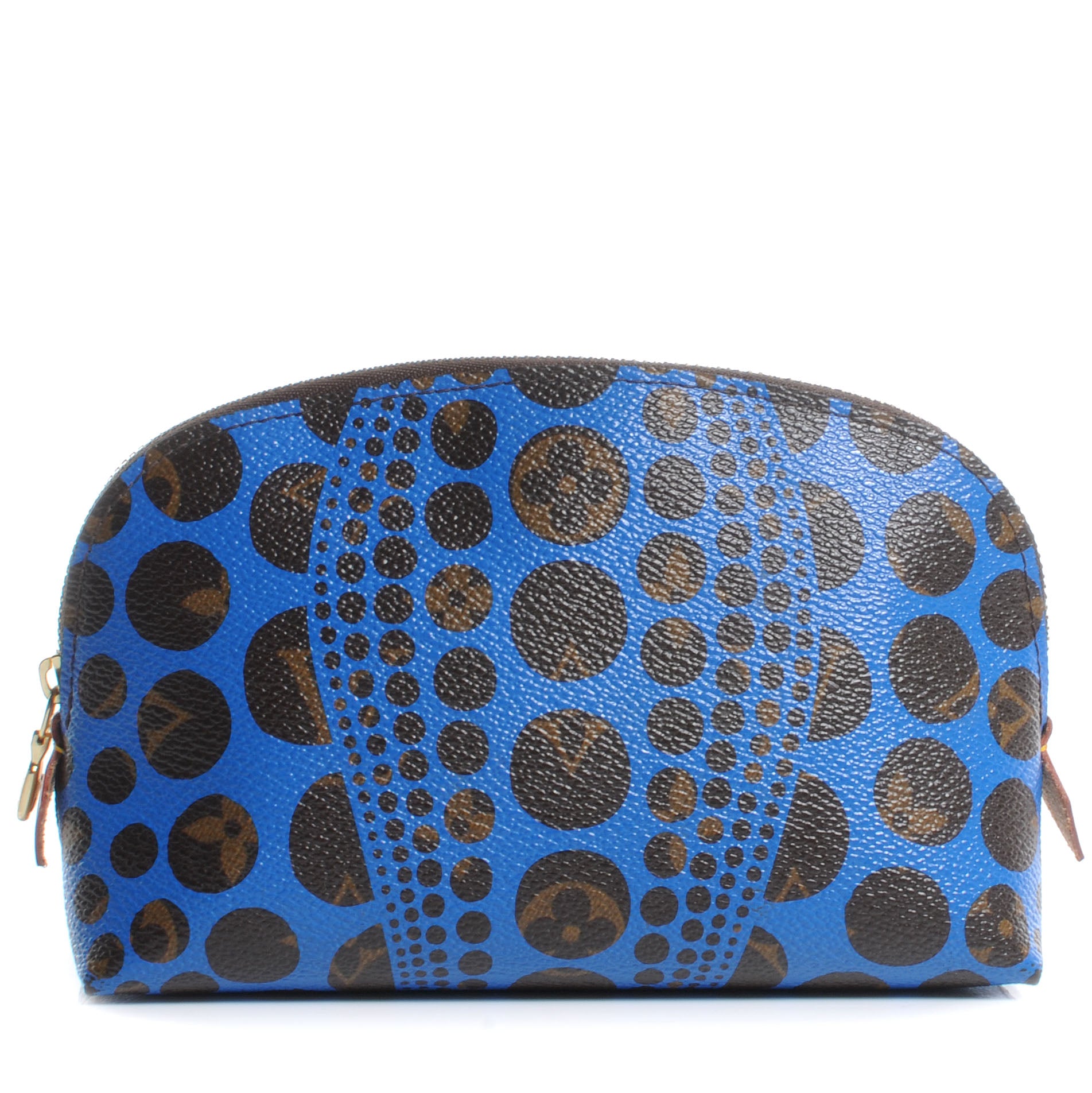 Louis Vuitton Monogram Kusama Pumpkin Dots Cosmetic Pouch Blue 1 of 7