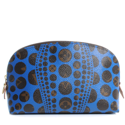 Louis Vuitton Monogram Kusama Pumpkin Dots Cosmetic Pouch Blue 1 of 7
