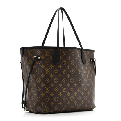 Louis Vuitton Monogram Calfskin Neo Neverfull Inside Out MM Black 5 of 16