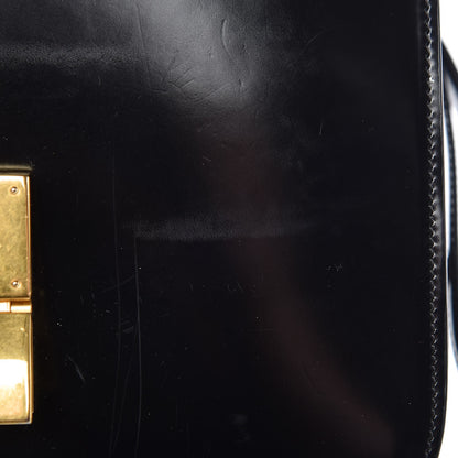 Celine Spazzolato Calfskin Medium Classic Box Flap Bag Black 11 of 11