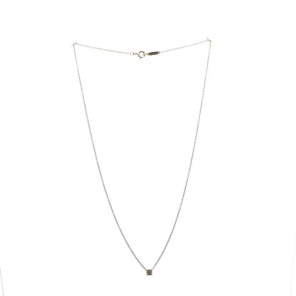 Tiffany 18K Yellow Gold Yellow Diamond .18ct Solitaire Pendant Necklace 3 of 7