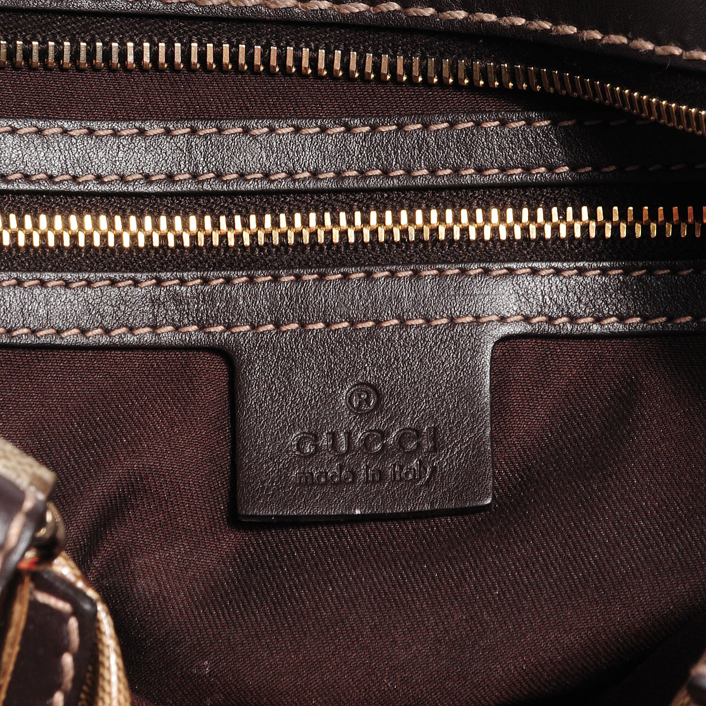 Crystal Monogram Mix Medium Boston Brown