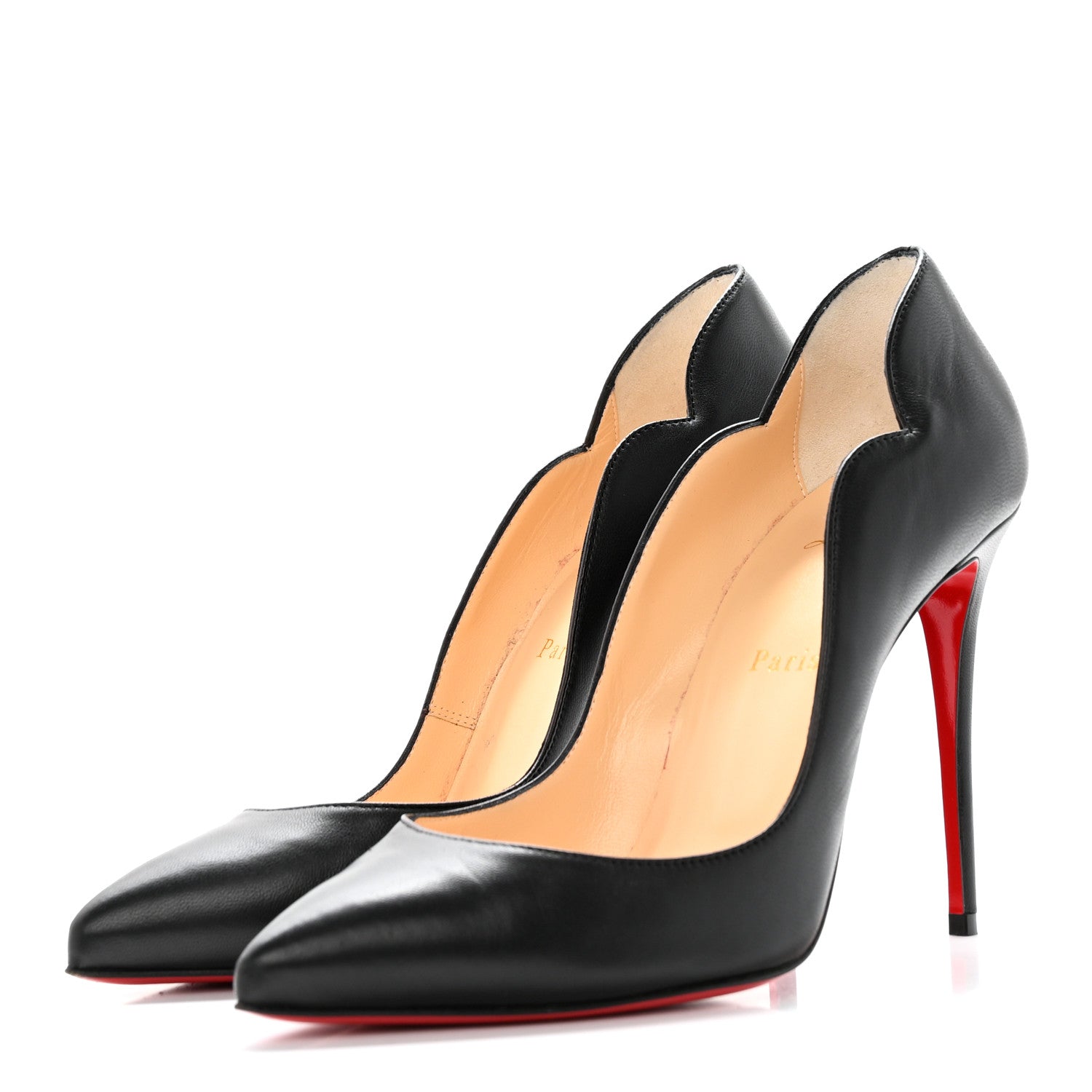 Christian Louboutin Nappa Hot Chick 100 Pumps 38.5 Black 3 of 13