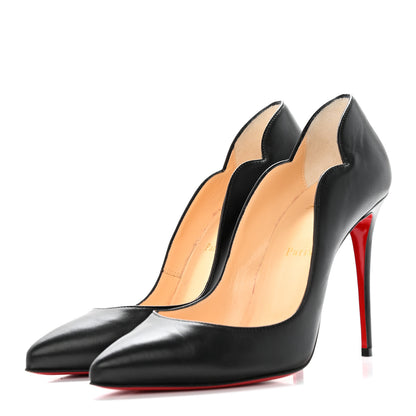 Christian Louboutin Nappa Hot Chick 100 Pumps 38.5 Black 3 of 13