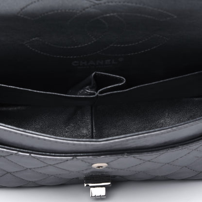 Chanel Metallic Aged Calfskin Quilted 2.55 Reissue 226 Flap Dark Silver 4 of 5