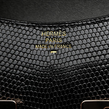 Hermes Lizard Constance Slim Wallet Black 7 of 8