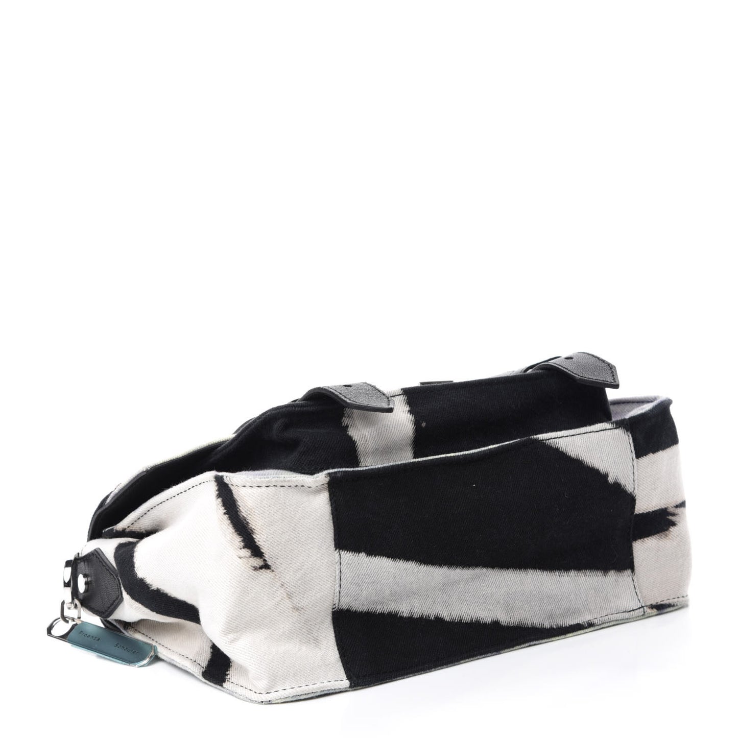 Canvas Tie Dye Tiny PS1 Satchel Black Lime