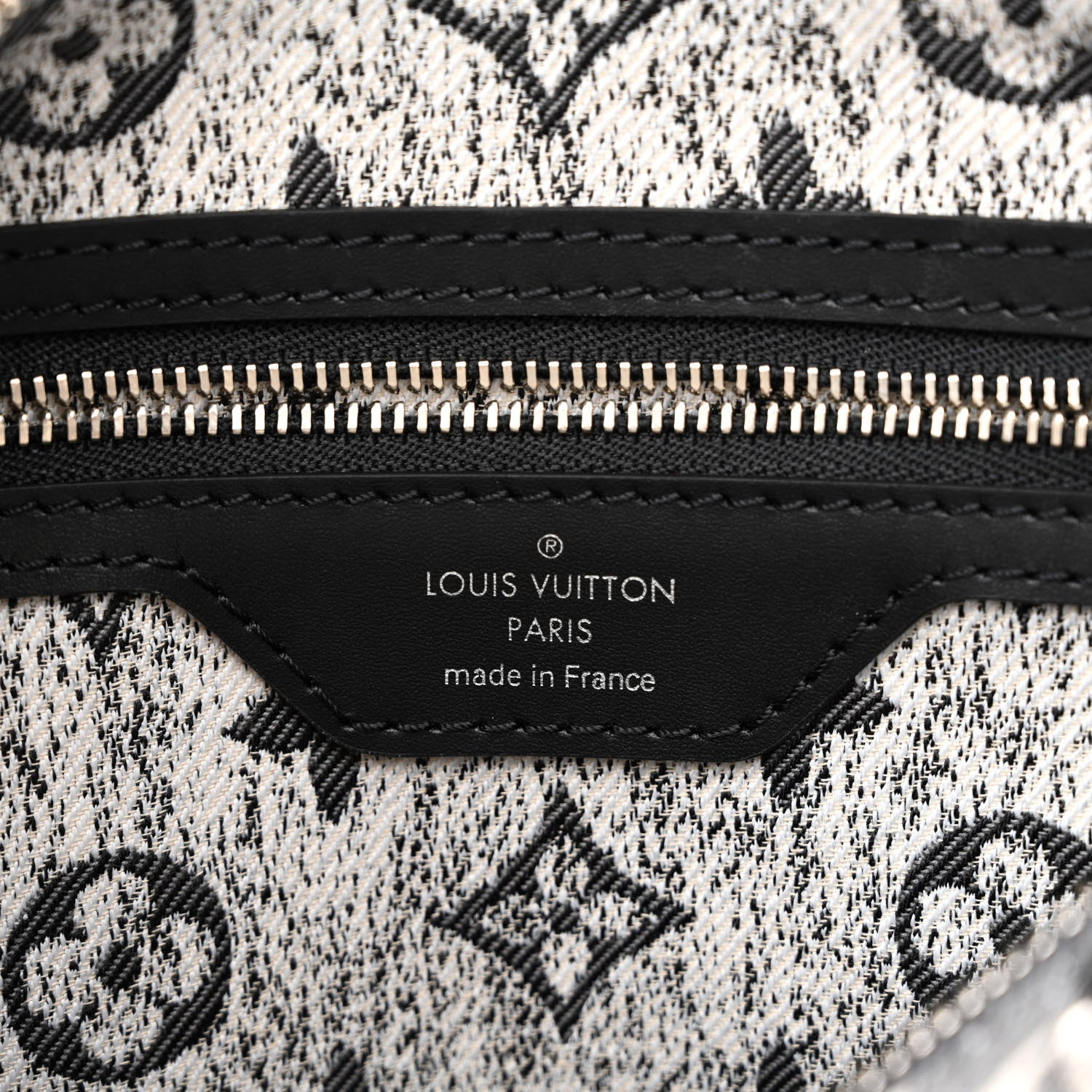 Louis Vuitton Denim Monogram Jacquard Speedy Bandouliere 25 Black 6 of 9