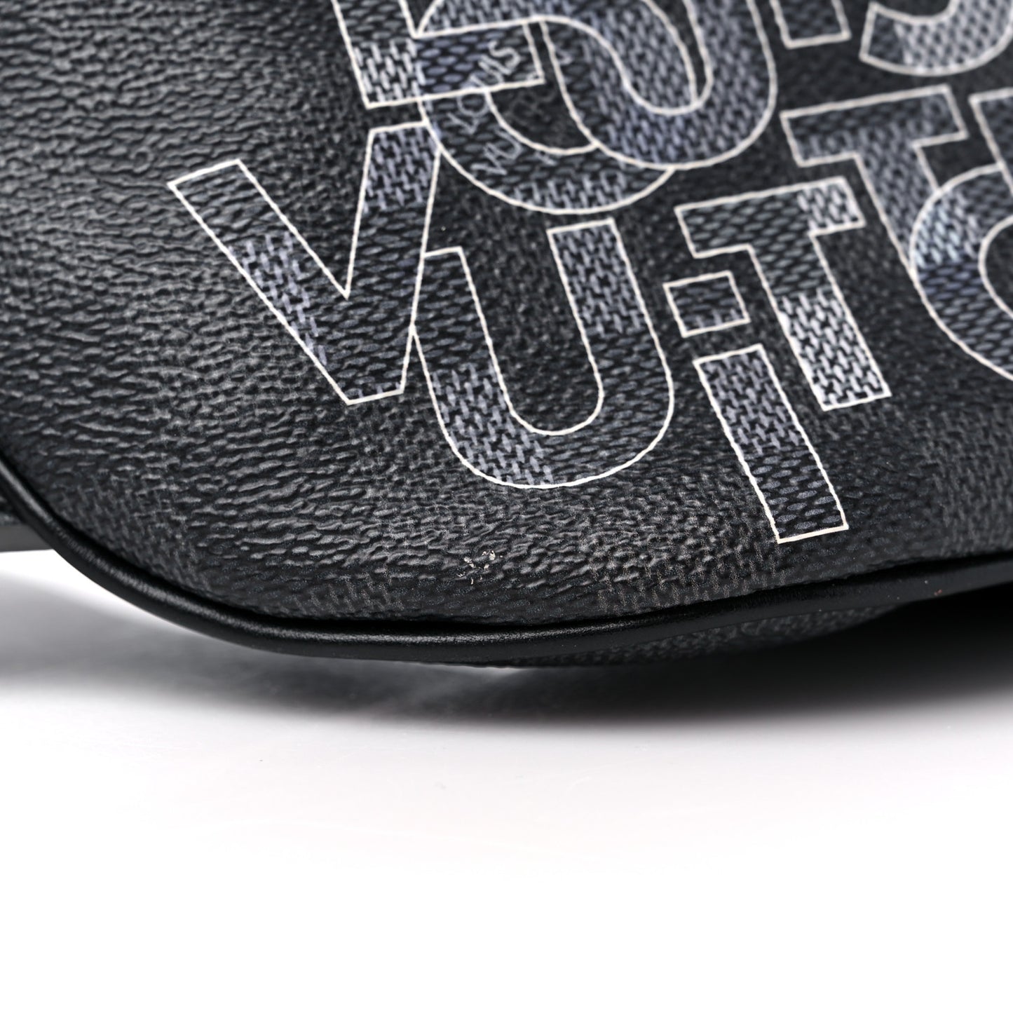 Damier Graphite Logo Campus BumBag Grey