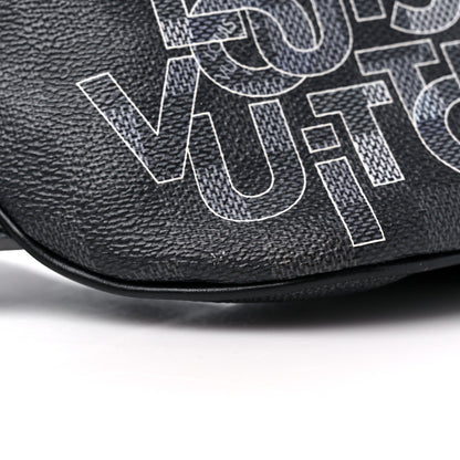 Louis Vuitton Damier Graphite Logo Campus BumBag Grey 7 of 10