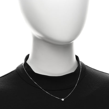 Cartier 18K White Gold Diamond SM D'Amour Pendant Necklace 2 of 4