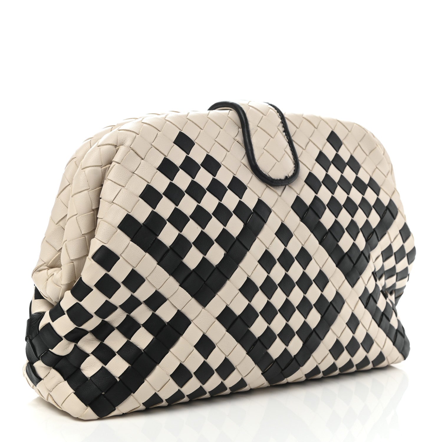 Bottega Veneta Nappa Intrecciato The Lauren 1980 Clutch Mist Black 3 of 6