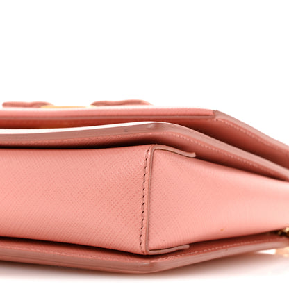 Salvatore Ferragamo Hammered Calfskin Mini Vara Bow Crossbody Bag Pink 9 of 11