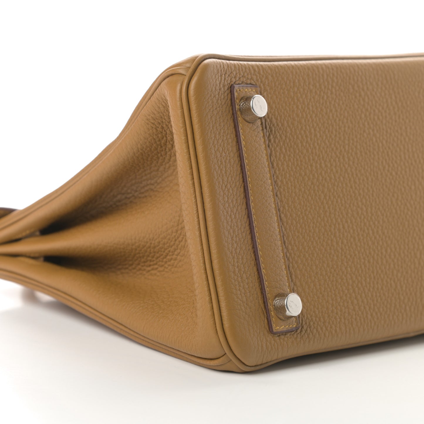 Togo Verso Birkin 25 Bronze Dore Bleu Brume