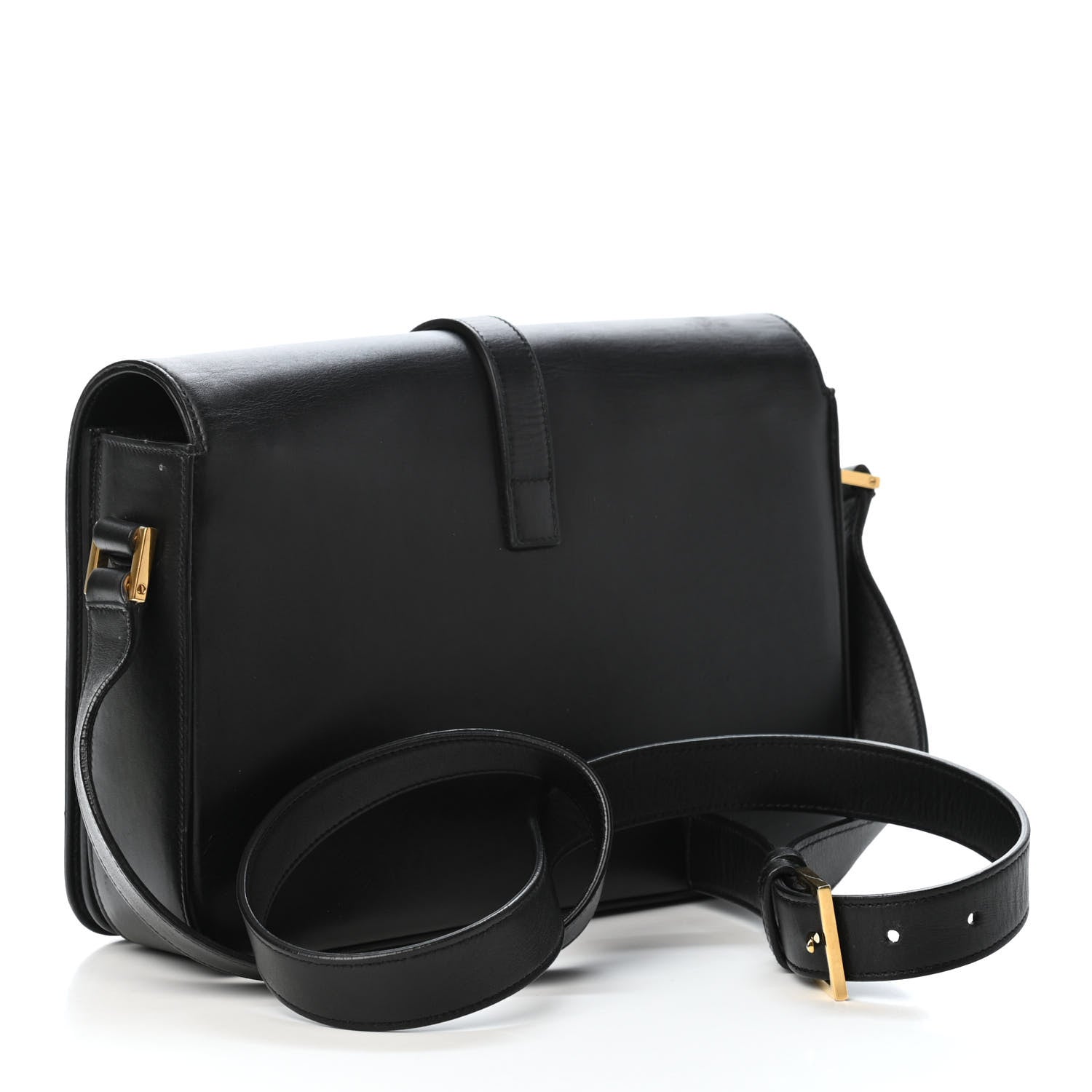 Saint Laurent Smooth Calfskin Medium Classic Monogram Universite Bag Black 2 of 4