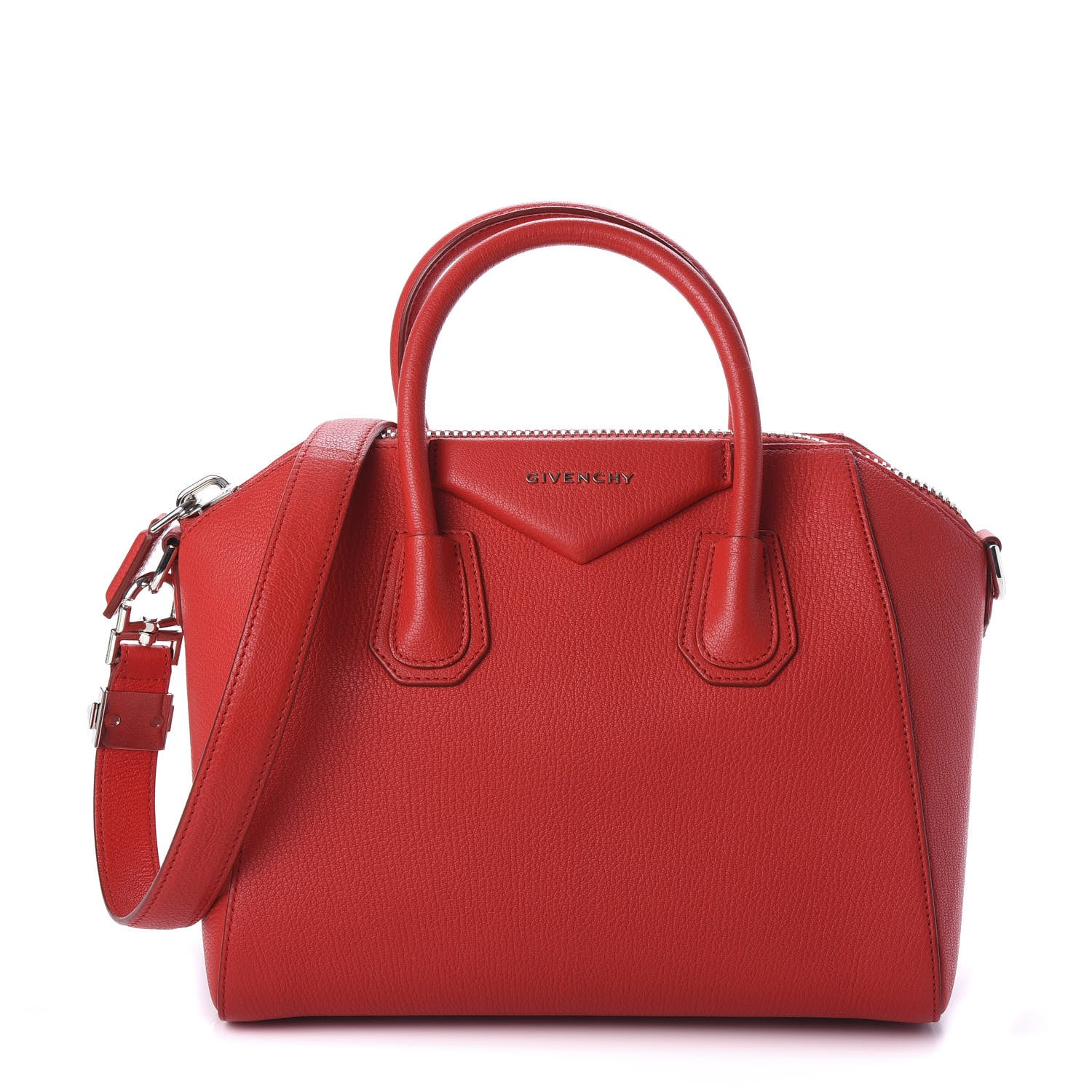 Givenchy Sugar Goatskin Small Antigona Red 1 of 10