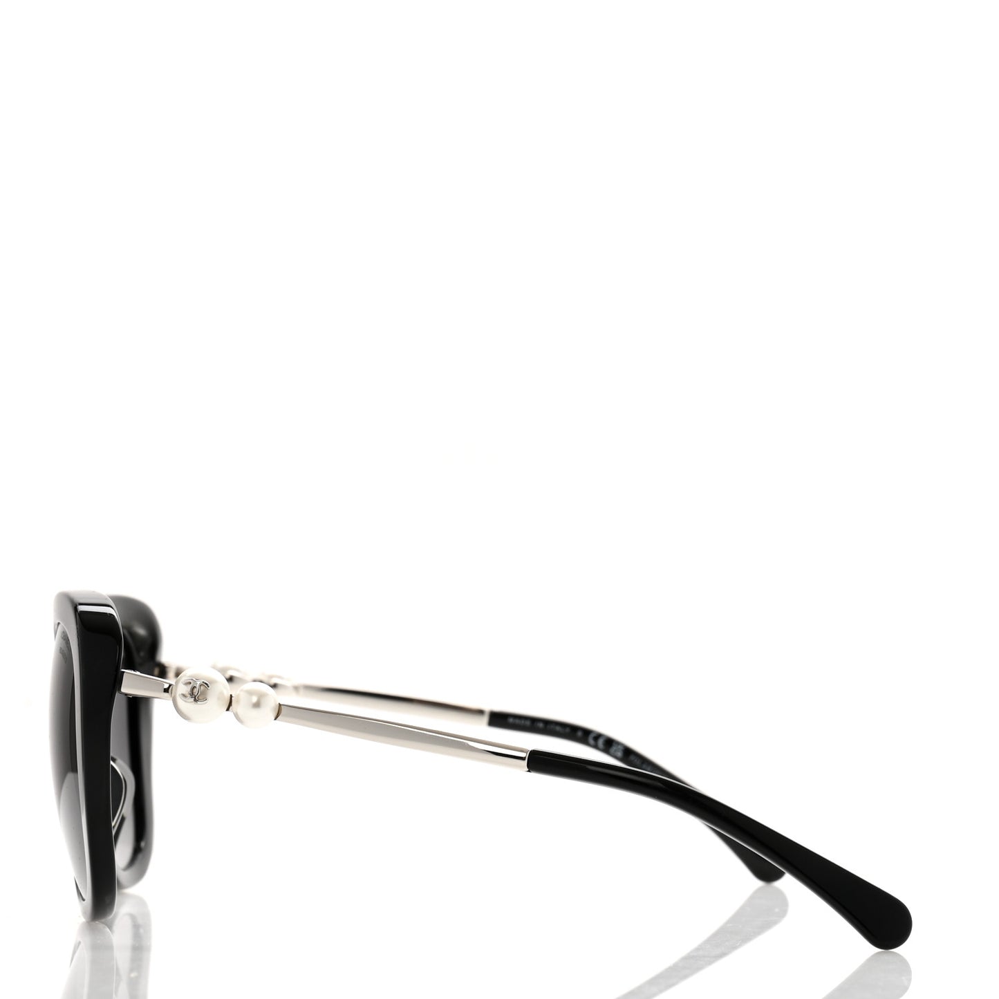 Acetate Polarized Butterfly Winter Pearl Sunglasses 5339-H Black