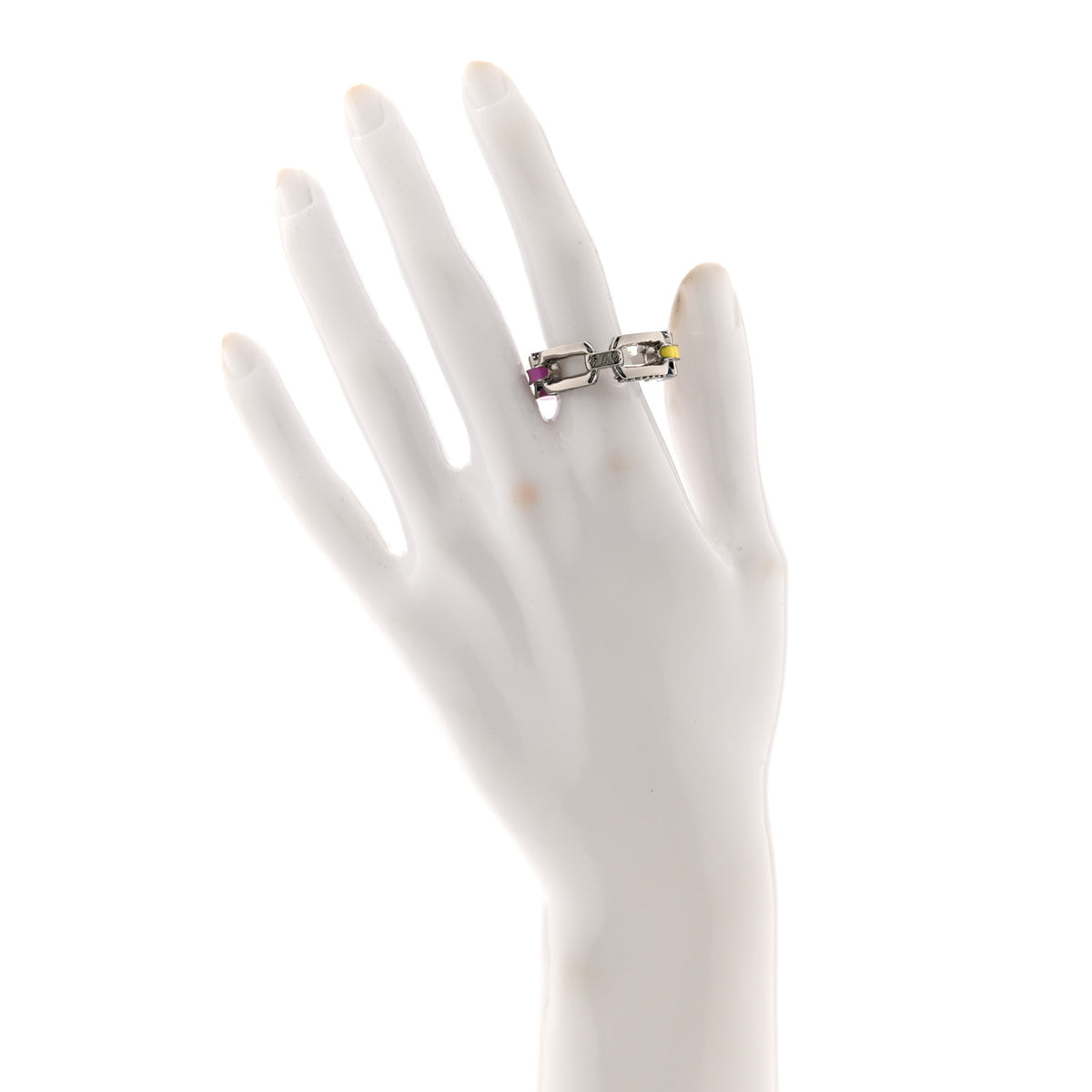 Louis Vuitton Paradise Chain Ring Medium 55 7.25 2 of 8