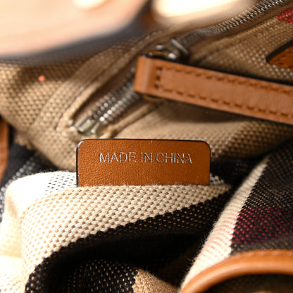 Burberry Grainy Calfskin House Check Small Maidstone Saddle Brown 7 of 11
