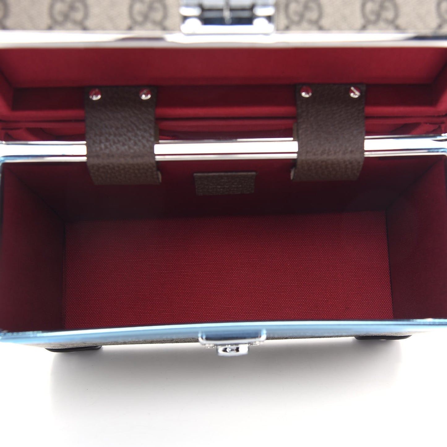GG Supreme Monogram Globe-Trotter Beauty Case Brown