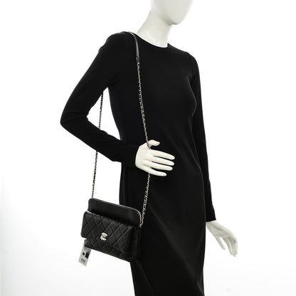 Chanel Calfskin Quilted Crossbody Bag Black 2 of 7
