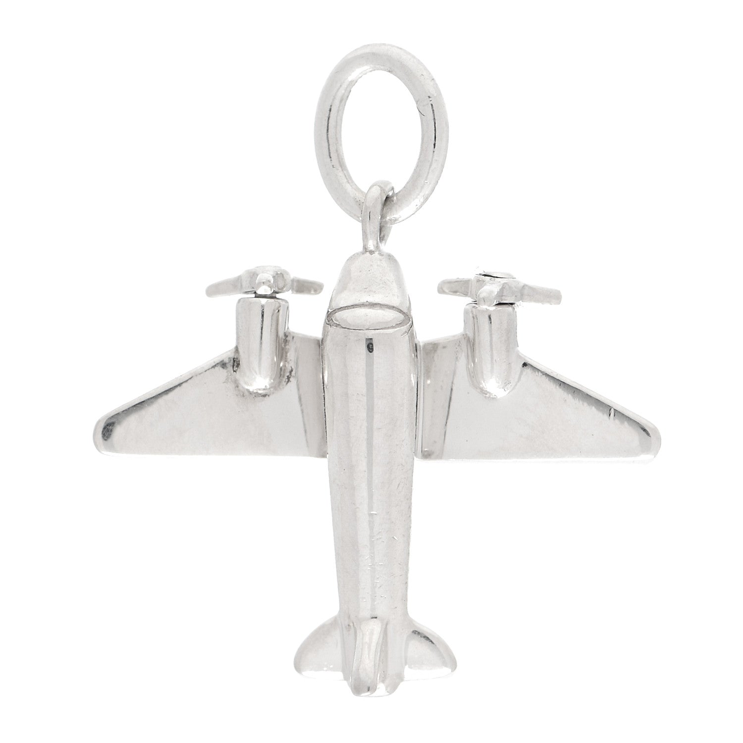 Tiffany Sterling Silver Airplane Charm 1 of 3