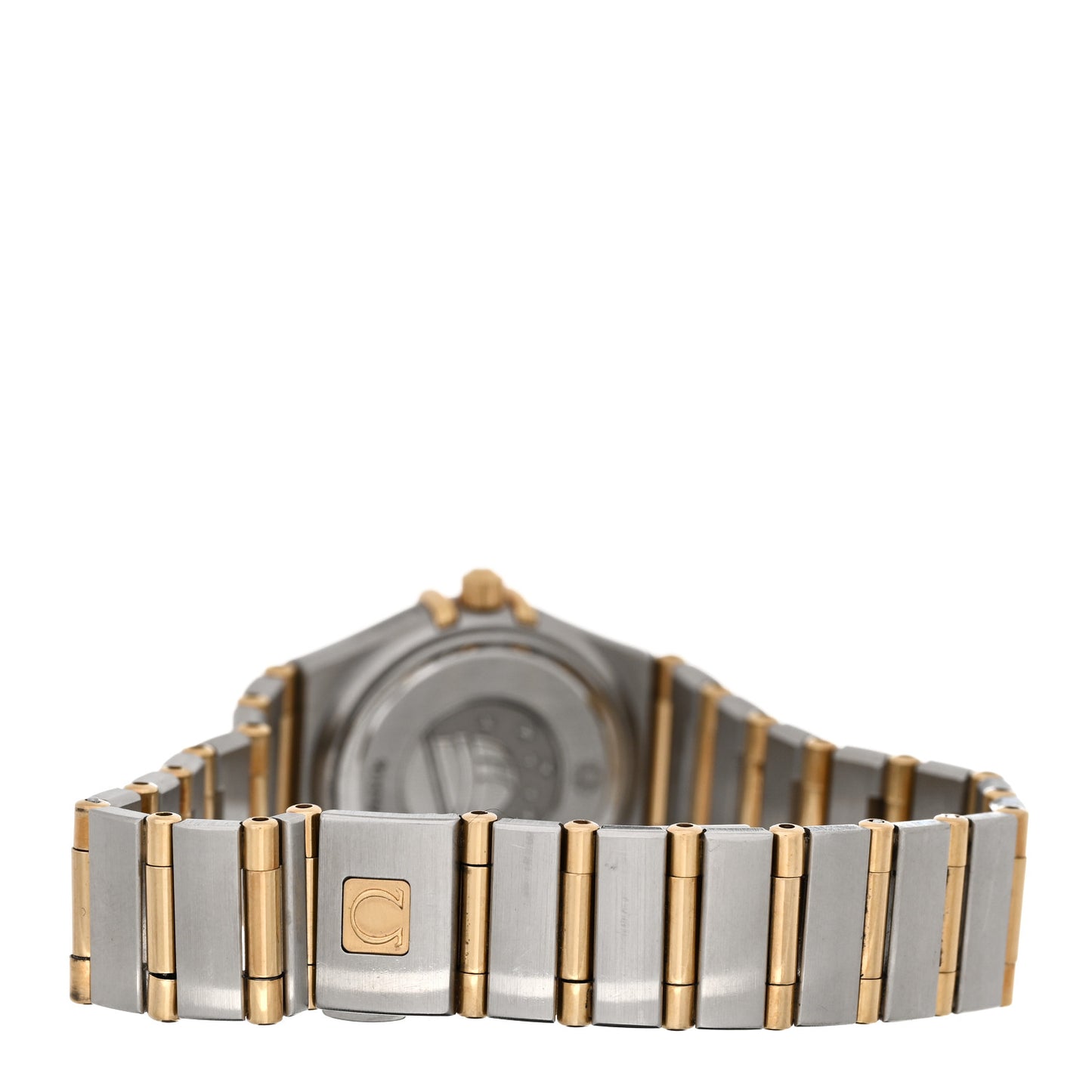 Stainless Steel 18K Yellow Gold Diamond Bezel Mother of Pearl 22mm Constellation Quartz Watch 1267.70.00
